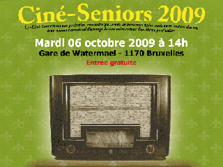détail de l'affiche de l'édition 2009 du Ciné-Seniors