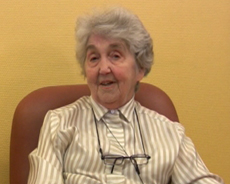 Madame Goffaux lors de son interview en avril 2009