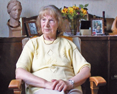 Madame van Hoe-Biesemans lors de son interview en octobre 2007