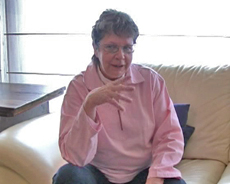 Mme Delens lors de son interview en mai 2008